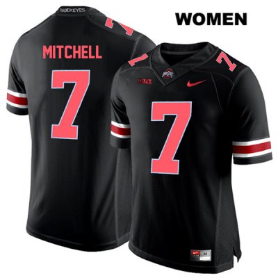 Women's NCAA Ohio State Buckeyes Teradja Mitchell #7 College Stitched Authentic Nike Red Number Black Football Jersey MX20D85YW